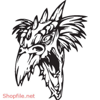 Vector Hình Xăm Decal Rồng Đẹp