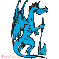 Vector Hình Xăm Decal Rồng Đẹp