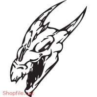 Vector Hình Xăm Decal Rồng Đẹp