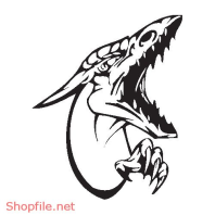 Vector Hình Xăm Decal Rồng Đẹp