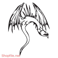 Vector Hình Xăm Decal Rồng Đẹp