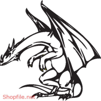 Vector Hình Xăm Decal Rồng Đẹp