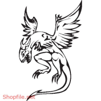 Vector Hình Xăm Decal Rồng Đẹp