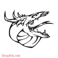 Vector Hình Xăm Decal Rồng Đẹp