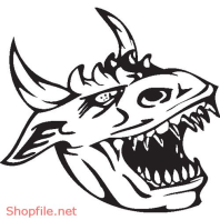 Vector Hình Xăm Decal Rồng Đẹp