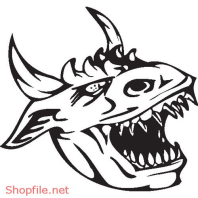 Vector Hình Xăm Decal Rồng Đẹp