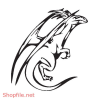 Vector Hình Xăm Decal Rồng Đẹp