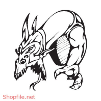 Vector Hình Xăm Decal Rồng Đẹp