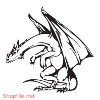 Vector Hình Xăm Decal Rồng Đẹp