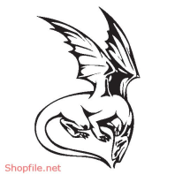 Vector Hình Xăm Decal Rồng Đẹp