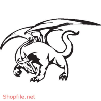 Vector Hình Xăm Decal Rồng Đẹp