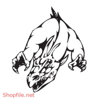 Vector Hình Xăm Decal Rồng Đẹp