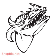 Vector Hình Xăm Decal Rồng Đẹp