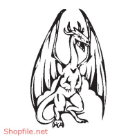 Vector Hình Xăm Decal Rồng Đẹp