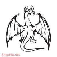 Vector Hình Xăm Decal Rồng Đẹp