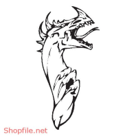 Vector Hình Xăm Decal Rồng Đẹp