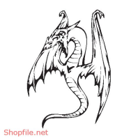 Vector Hình Xăm Decal Rồng Đẹp