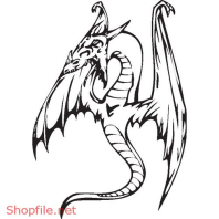 Vector Hình Xăm Decal Rồng Đẹp