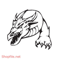 Vector Hình Xăm Decal Rồng Đẹp