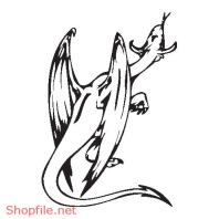 Vector Hình Xăm Decal Rồng Đẹp