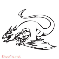 Vector Hình Xăm Decal Rồng Đẹp