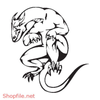 Vector Hình Xăm Decal Rồng Đẹp