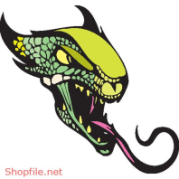 Vector Hình Xăm Decal Dragon Đẹp
