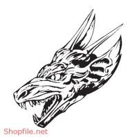 Vector Hình Xăm Decal Dragon Đẹp