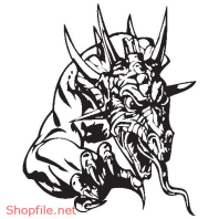 Vector Hình Xăm Decal Dragon Đẹp