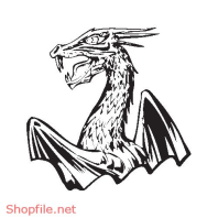Vector Hình Xăm Decal Dragon Đẹp