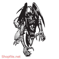 Vector Hình Xăm Decal Dragon Đẹp