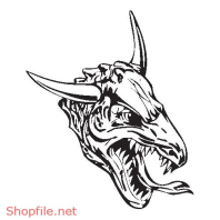 Vector Hình Xăm Decal Dragon Đẹp