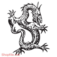 Vector Hình Xăm Decal Dragon Đẹp