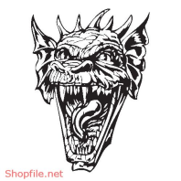 Vector Hình Xăm Decal Dragon Đẹp