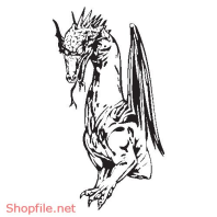 Vector Hình Xăm Decal Dragon Đẹp