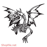 Vector Hình Xăm Decal Dragon Đẹp