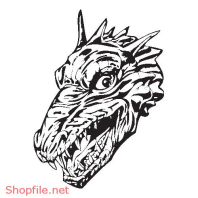 Vector Hình Xăm Decal Dragon Đẹp