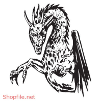 Vector Hình Xăm Decal Dragon Đẹp