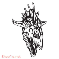 Vector Hình Xăm Decal Dragon Đẹp