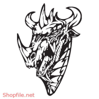 Vector Hình Xăm Decal Dragon Đẹp