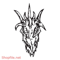 Vector Hình Xăm Decal Dragon Đẹp