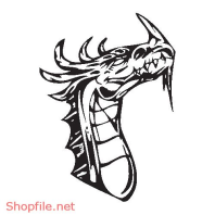 Vector Hình Xăm Decal Dragon Đẹp