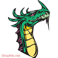 Vector Hình Xăm Decal Dragon Đẹp