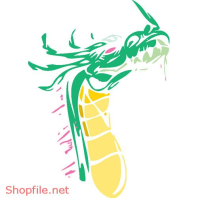Vector Hình Xăm Decal Dragon Đẹp