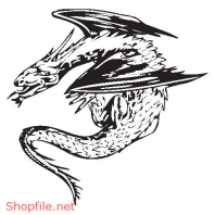 Vector Hình Xăm Decal Dragon Đẹp