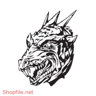 Vector Hình Xăm Decal Dragon Đẹp