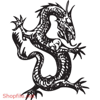 Vector Hình Xăm Decal Dragon Đẹp