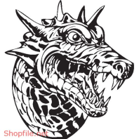 Vector Hình Xăm Decal Dragon Đẹp