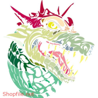 Vector Hình Xăm Decal Dragon Đẹp