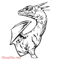 Vector Hình Xăm Decal Dragon Đẹp